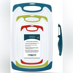 Rottogoon 3-Piece Chopping Board Set with Peeler
